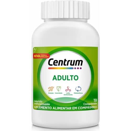 Centrum Suplemento Mulivitaminico Diário Adulto de A a Zinco, com Vitaminas do Complexo B, 150 comprimidos