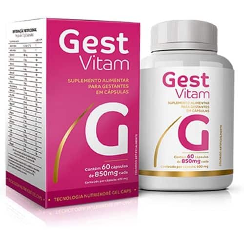 Gest Vitam – Suplemento Alimentar Para Gestantes 60 Cápsulas