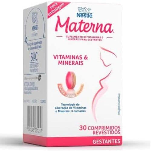 Polivitamínico Nestlé Materna para Gestantes 30 comprimidos