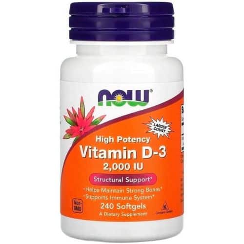 Vitamina D3 2000ui 240 Softgels Now Foods